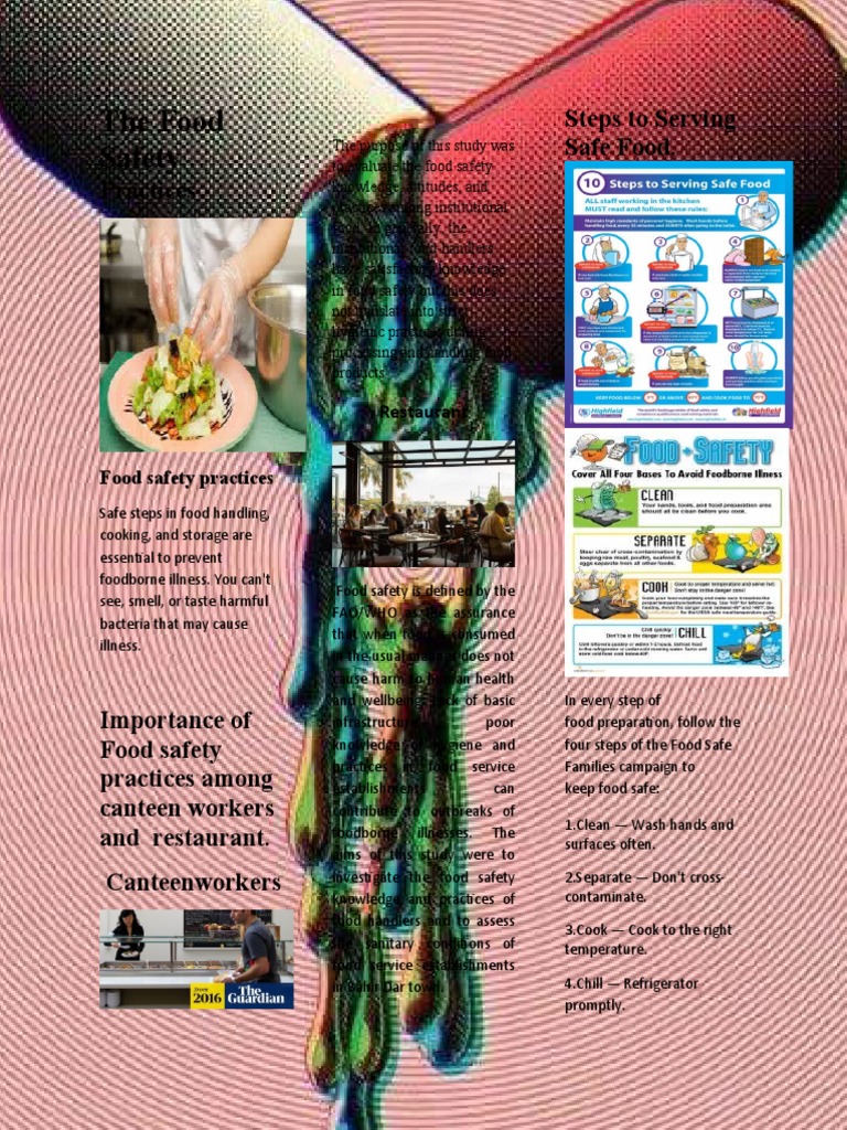 The Food Safety Steps To Serving Safe Food PDF Food Safety Foods