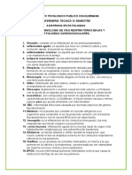 Terminología de vías respiratorias bajas y patologías cardiovasculares