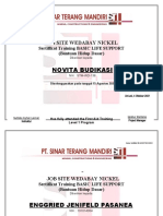 Sertifikat Basic Life Support STM Depan