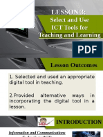 Select and Use ICT Tools For Teaching and Learning