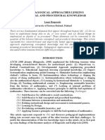 ND - TWO PEDAGOGICAL APPROACHESLINKINGCONCEPTUAL AND PROCEDURAL KNOWLEDGE - Compressed