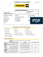 Caterpillar 320 Excavator Technical Inspection