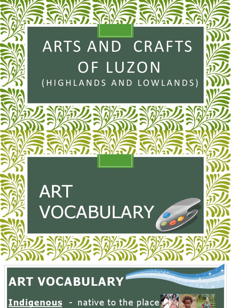 Arts and Crafts of Luzon Highlands and Lowlands PDF Textiles