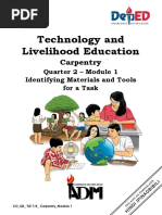 Technology and Livelihood Education: Carpentry