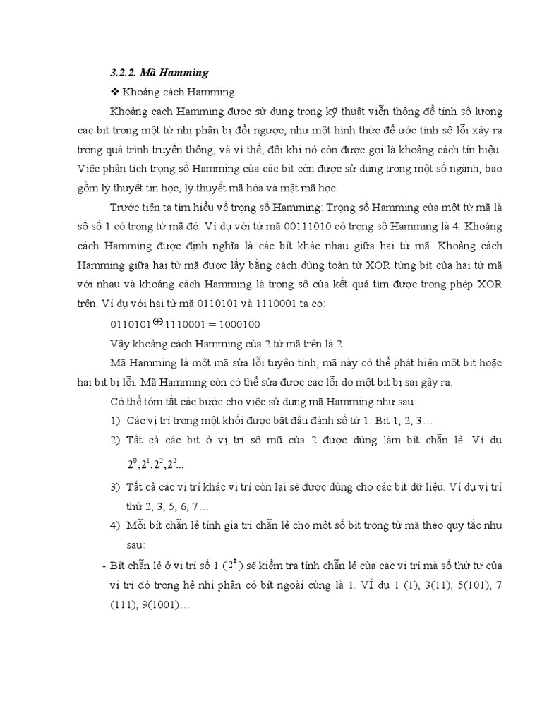 Mã Hamming | PDF