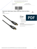Pearstone High-Speed HDMI Cable With Ethernet (Black, 15')