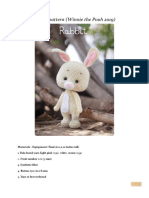 Vbook - Pub Rabbit Pattern Winnie The Pooh 2019 Materials Equipment Final Size 9 10 Inches Tall