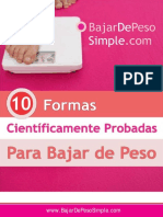 10 Formas de Bajar Peso Cientificamente Probado