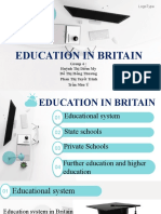 Education In Britain: Group 6: Huỳnh Thị Diễm My Đỗ Thị Hồng Thương Phan Thị Tuyết Trinh Trần Như Ý