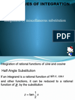 Integration by Miscellaneous Substitution