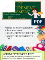Types of Measurement Assessment