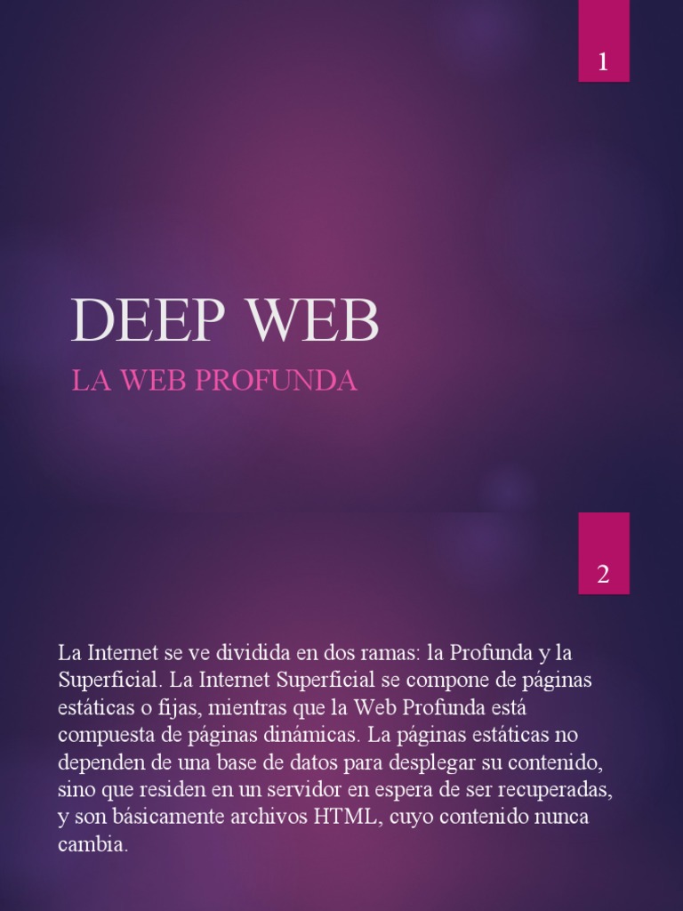 Explorando la Deep Web: Estructura y Acceso | PDF | Red mundial ...