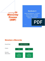 Analytic Hierarchy Process (AHP)