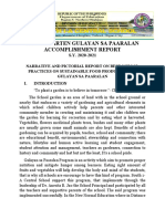 Gulayan Sa Paaralan Accomplishment Report