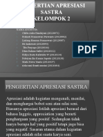 1.2 Pengertian Apresiasi Sastra