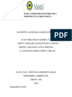 Analisis de Componentes Fisicos y Artropofauna Del Suelo