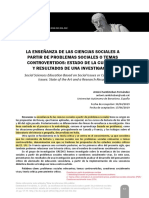 La Enseñanza de Las Ciencias Sociales A Partir Problemas Sociales