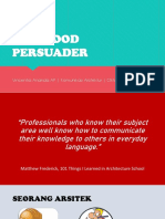Pertemuan 5- Komunikasi Arsitektur - Komunikasi Persuasif - 2020