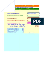 National Aerospace Laboratories, Bangalore - 17: Your Salary As On July 2008 in The 6th Pay Will Be Rs