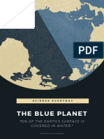 Blue and Beige Planet Earth Space Facts Poster