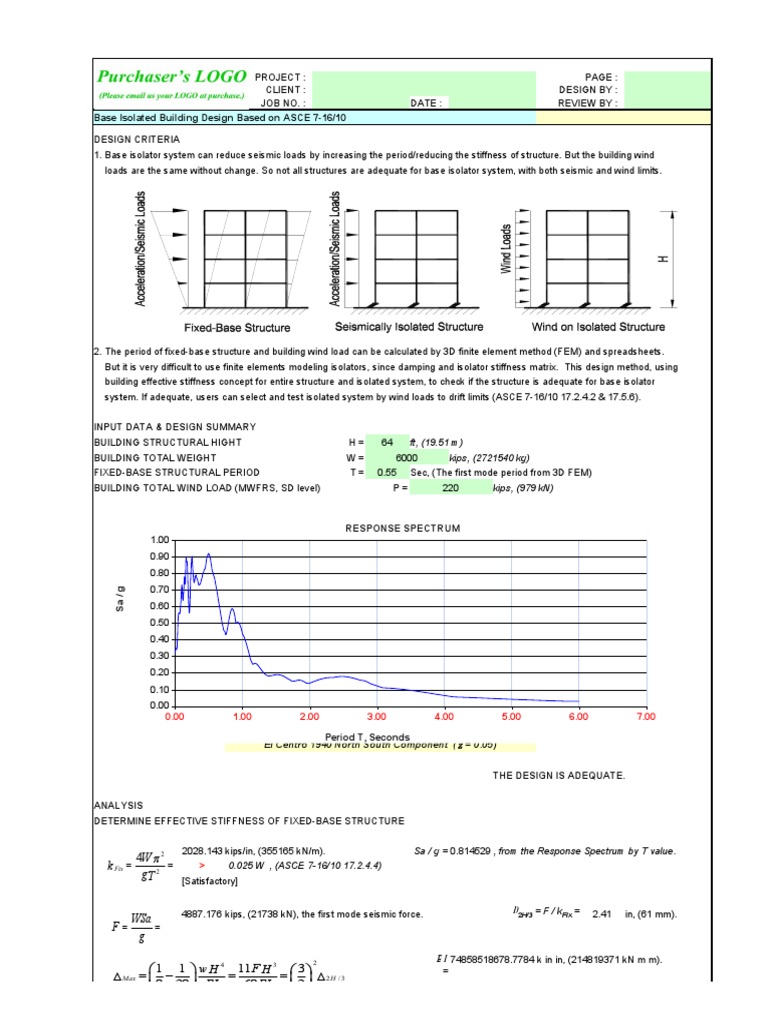 Base Isolated Building Design Based On ASCE 7-16/10 Design Criteria ...