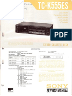 Service Manual: Specifications