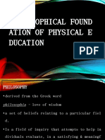 Philosophical Found Ation of Physical E Ducation