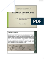 MECÂNICA DOS SÓLIDOS II (AULA 04)_ RESOLUÇÃO DE EXERCÍCIOS_FLEXÃO OBLÍQUA-1