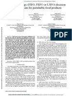 Logistics Strategy (FIFO, FEFO or LSFO) Decision Support System For Perishable Food Products