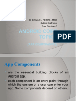 Android Core Topics: (App Components)