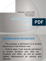 Android Core Topics: (Permissions)