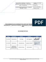 1.1 Procedimiento de Elaboracion de Hitos de Concreto para Puntos Geodesicos y Puntos de Control Topografico