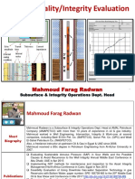 Cement Quality/Integrity Evaluation 