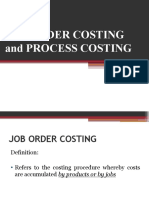 Job and Process Costing