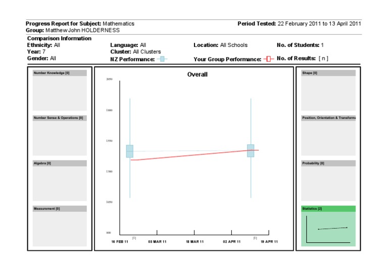 Year 7 Mathematics Progress Report | PDF