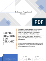 Mechanical Properties of Ceramics: Brittle Fracture and Stress-Strain Behavior