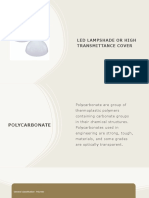 Led Lampshade or High Transmittance Cover