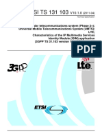 ETSI TS 131 103: Technical Specification