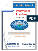 Informatics Practices by Dhruv Gupta
