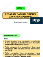 Besaran Satuan Dimensi Kuliah Semester 1 Teknik Mesin