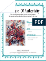 Certificate of Authenticity 12