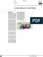 Area Movis, oltre alla cura ci vuole il fitness - Il Corriere Adriatico del 3 ottobre 2021
