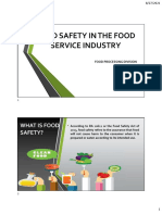 Food Safety in The Food Service Industry 08-27-2021