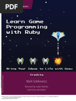 Learn Game Programming With Ruby Bring Your Ideas ... - (Cover)