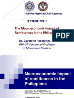 The Macroeconomic Impact of Remittances in The Philippines: Lecture No. 8