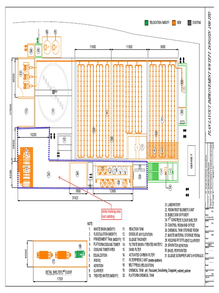 WWTP Layout Improvement Plan | PDF | Sewage Treatment | Chemistry