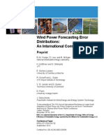 Wind Power Forecasting Error Distributions: An International Comparison