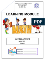 Learning Module: Mathematics 10