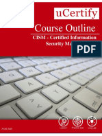 Course Outline: CISM - Certified Information Security Manager