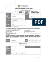 University Assignment Cover Sheet: School